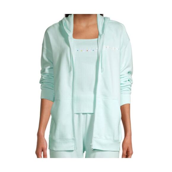 Friends Junior's Mint Green Long Sleeve Hoodie - Juniors Size XXL - NWT - Picture 5 of 6